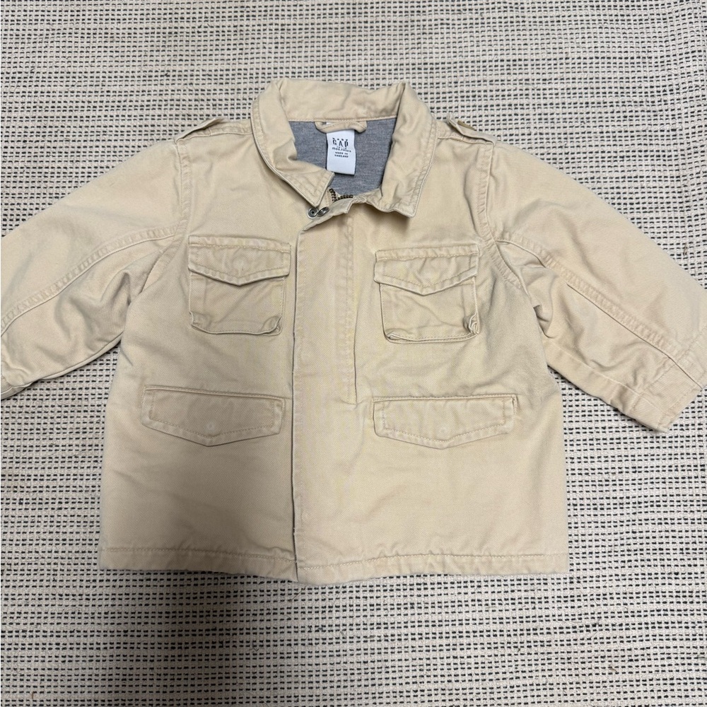 Baby Gap Khaki Cotton Field Jacket